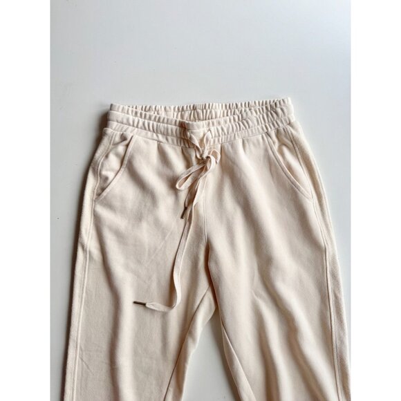 HEARTLOOM Ivory Cotton Terrry Sweatshirt Jogger Sweatsuit Set, Size XS/S - Picture 5 of 11